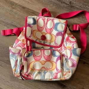 Coach backpack purse